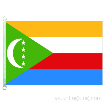 Bandera de las Comoras de 90 * 150 cm 100% poliéster